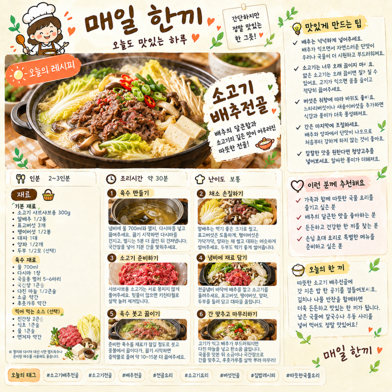 소고기 배추전골