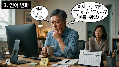 깜빡하는 것보다 '이것' 먼저 나타난다… 의외의 초로기 치매 증상 5가지