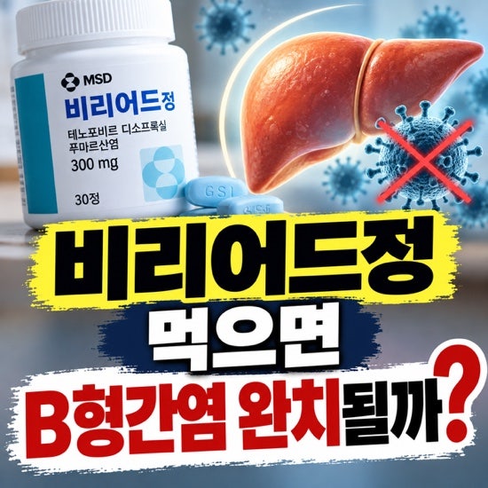 비리어드정 먹으면 B형간염이 완치되는 걸까?
