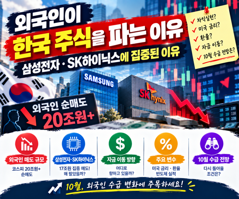 외국인이 한국 주식을 파는 이유｜삼성전자·SK하이닉스에 집중된 이유
