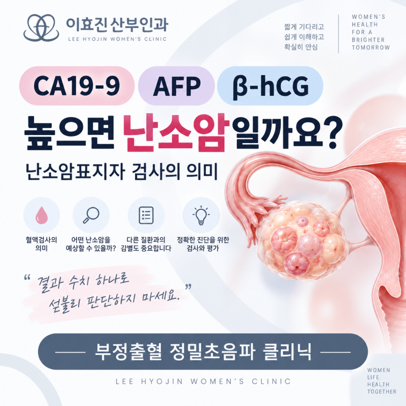 CA19-9 AFP β-hCG가 높으면 난소암일까요? 난소암표지자 검사의 의미