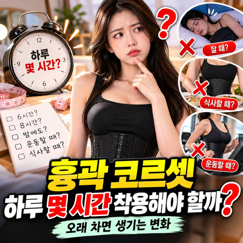 흉곽 코르셋 하루 몇 시간 착용해야 할까? 오래 차면 생기는 변화