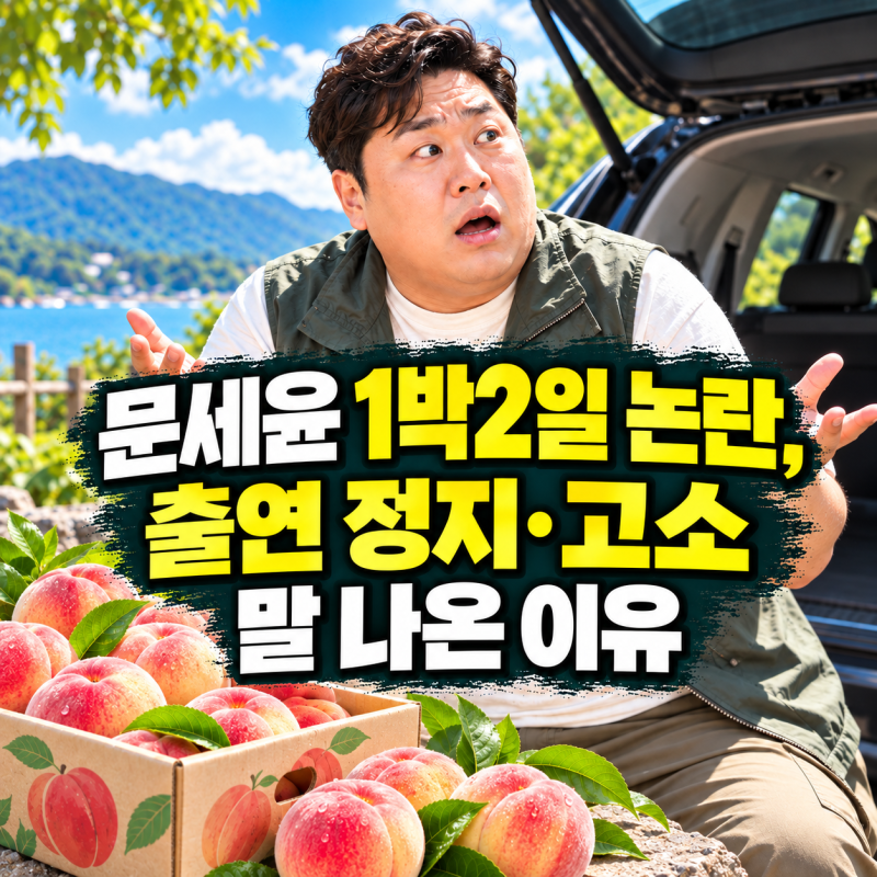문세윤 1박2일 논란, 출연 정지·고소까지 나온 이유
