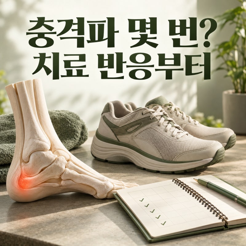 족저근막염 체외충격파 치료, 몇 번 받아도 아프면 어떻게 할까?