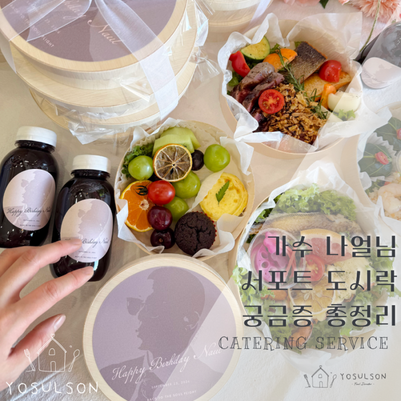 연예인 서포트 도시락 전문 요술손케이터링 · 일반 도시락 비교 및 궁금증 총정리