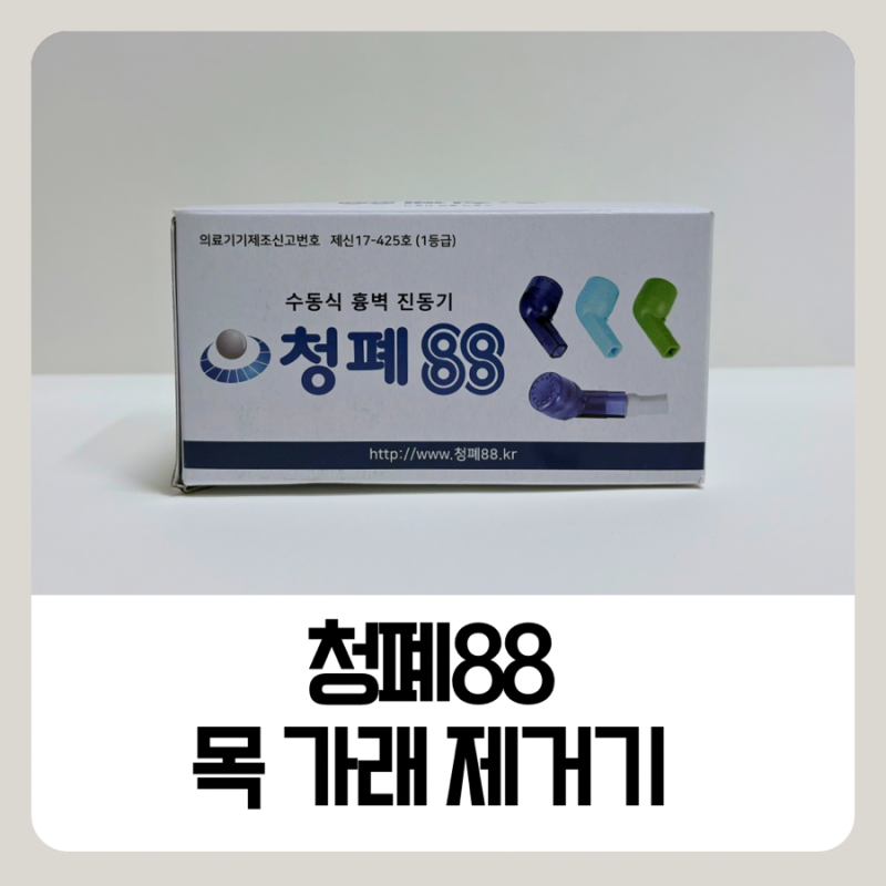 목에 가래 낀 느낌이 계속된다면? 가래빼는법과 청폐88 사용 후기