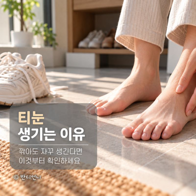 티눈 생기는 이유, 깎아도 자꾸 생긴다면 이것부터 확인하세요