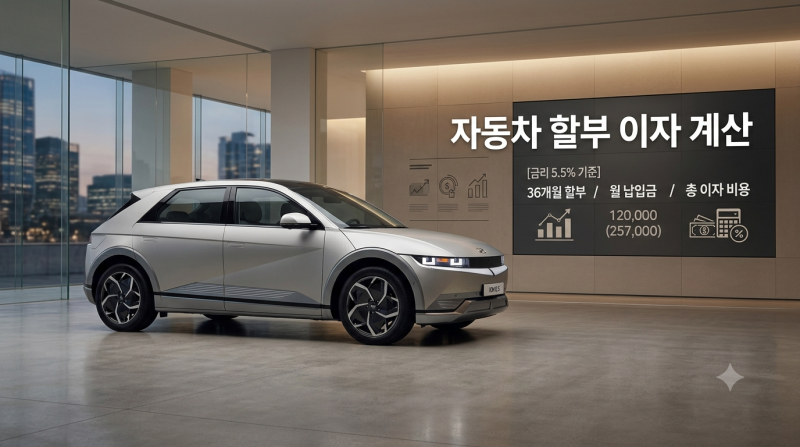 자동차 할부 이자 계산, 3가지만 보면 됩니다