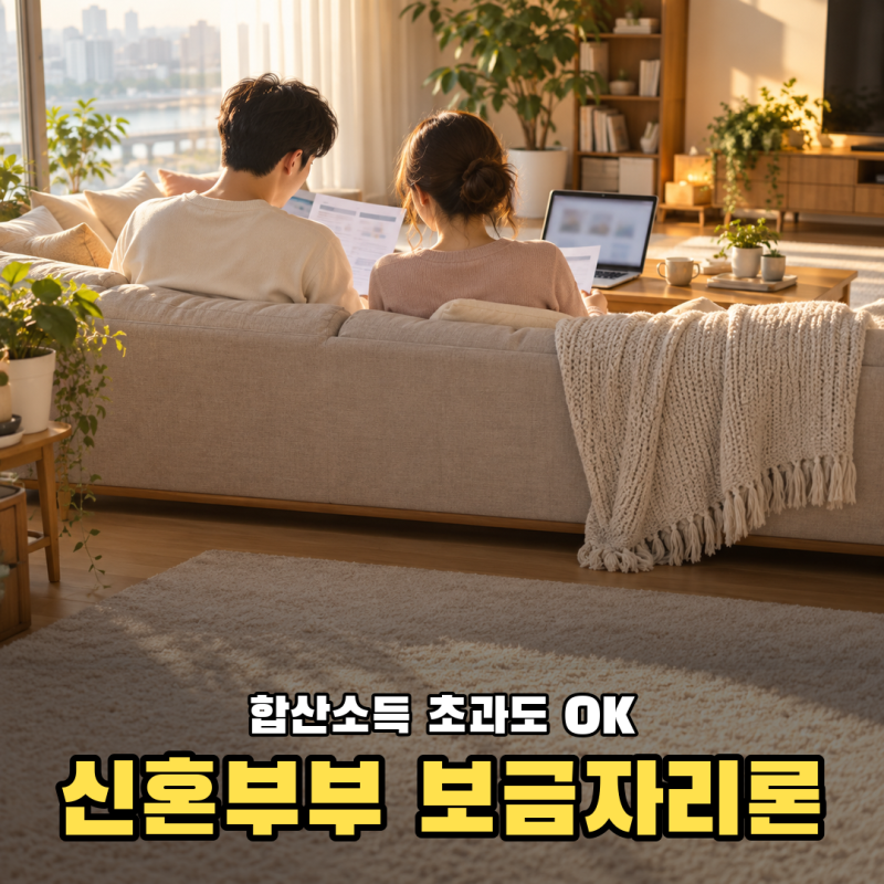 신혼부부 보금자리론 1인 소득 7천만원, 합산소득 초과도 신청