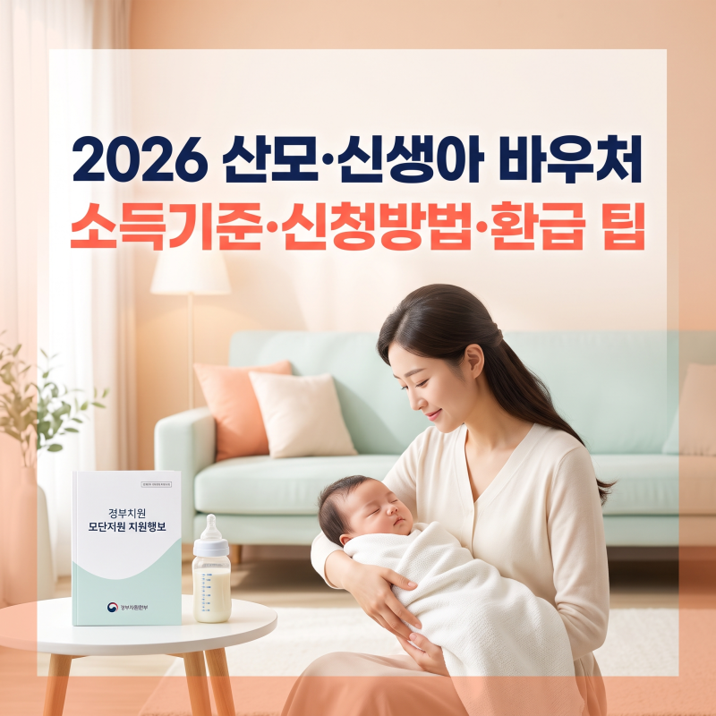 2026 산후도우미 정부 지원, 본인 부담금 환급법