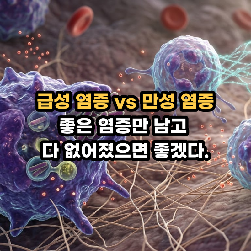 급성염증 vs 만성염증 완벽 비교: 특징, 경과, 만성염증 관련 질환 및 육아종성 염증 총정리