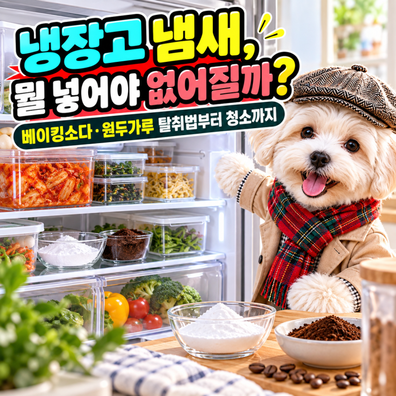 냉장고 냄새제거 하는법, 베이킹소다·원두가루부터 냄새 원인 청소까지