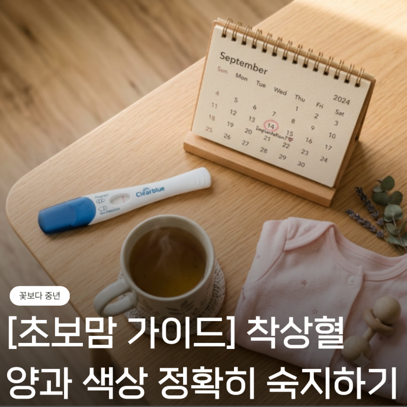 [초보맘 가이드] 착상혈 양 vs 착상혈 색상 제대로 알고 대처하세요