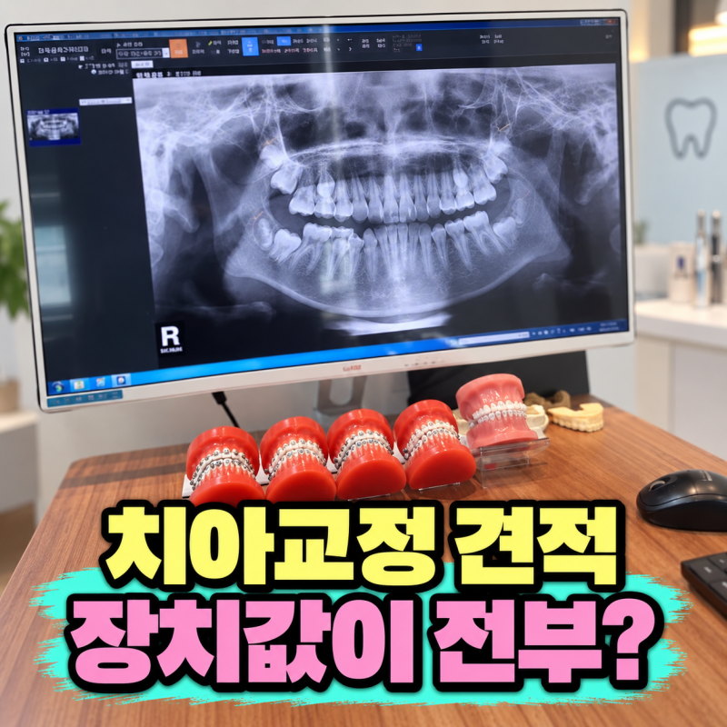 치아교정 비용 2026, 장치값만 보면 될까.. 검사·유지장치가 따로 잡힙니다