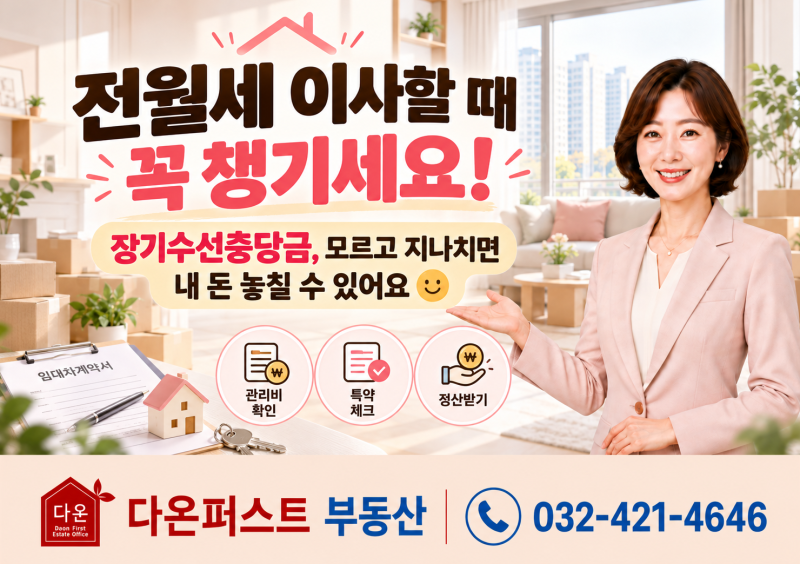 전월세 이사할 때 꼭 챙기세요!장기수선충당금, 모르고 지나치면 내 돈 놓칠 수 있어요