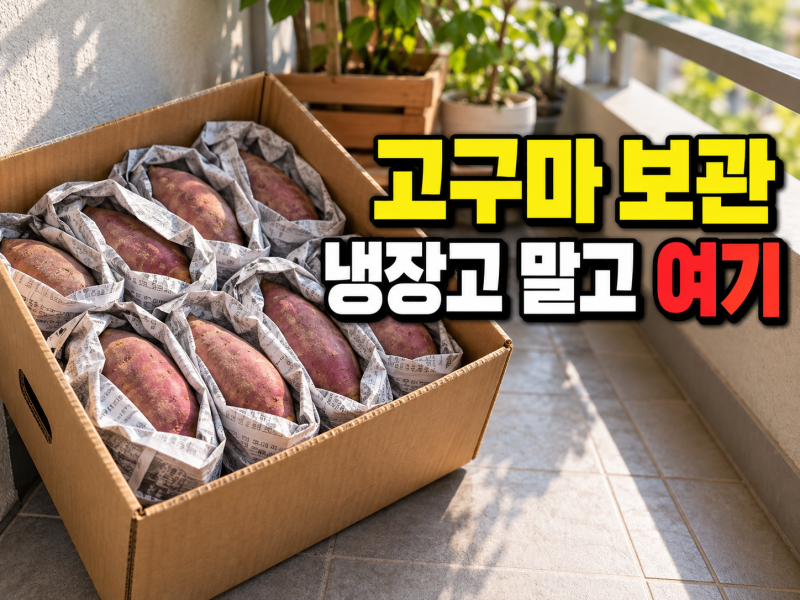 고구마 보관방법, 냉장고에 넣으면 왜 금방 썩을까