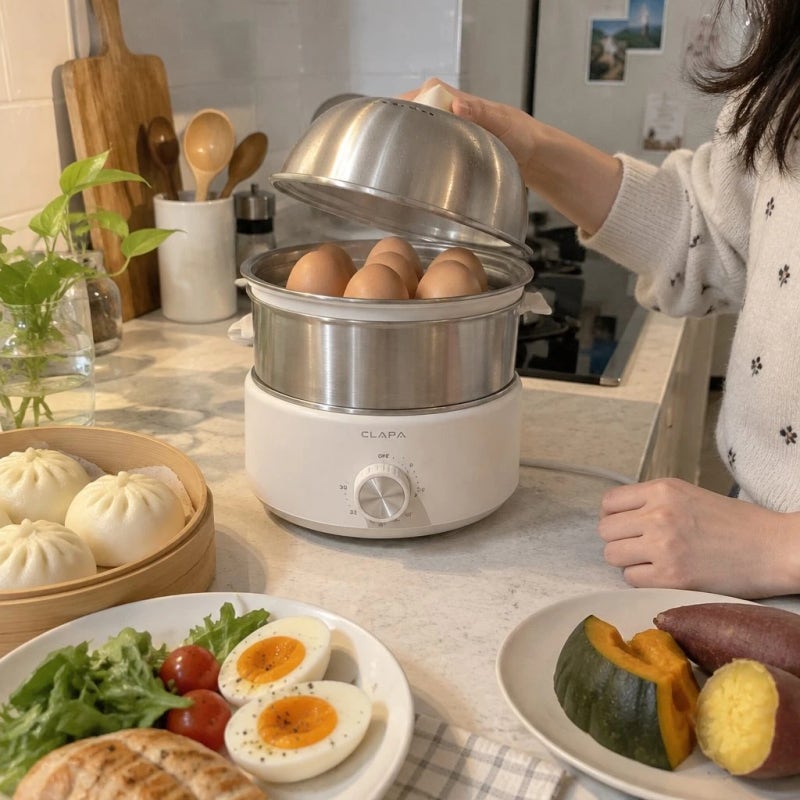 클래파 2단 계란찜기 올스텐 에그쿠커 완벽세척 호빵 고구마 찌기