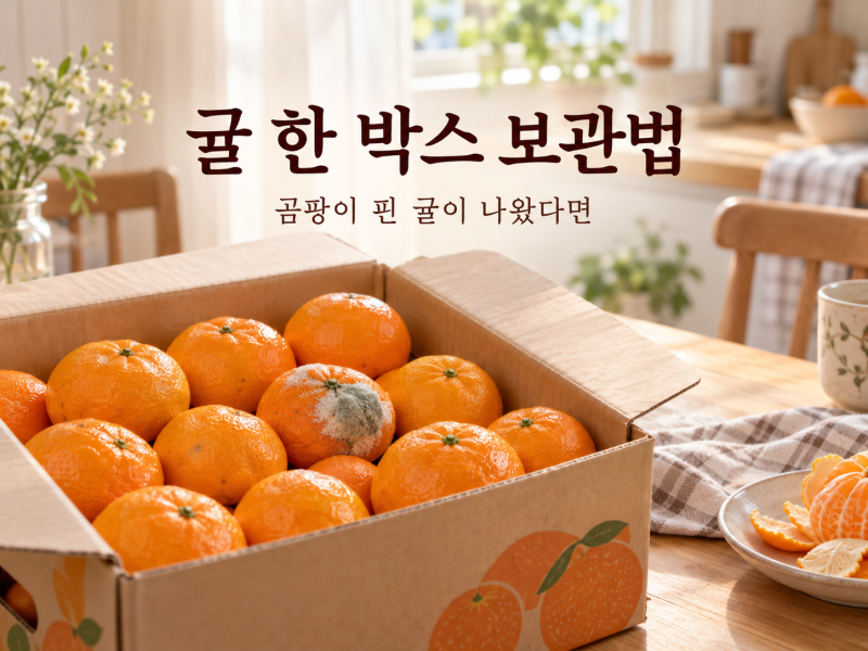귤 한 박스 샀다면 바로 꺼내세요｜곰팡이 없이 오래 보관하는 법