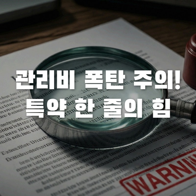 상가임대차계약서 특약 안 쓰면 관리비 폭탄? 실제 부담금 팩트 분석