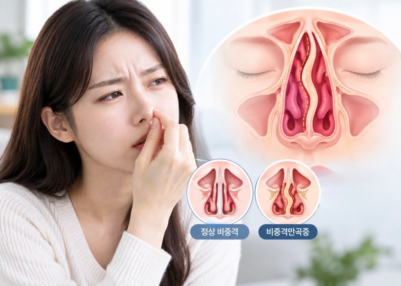 코막힘이 한쪽만 계속된다면? 비중격만곡증 알아보기