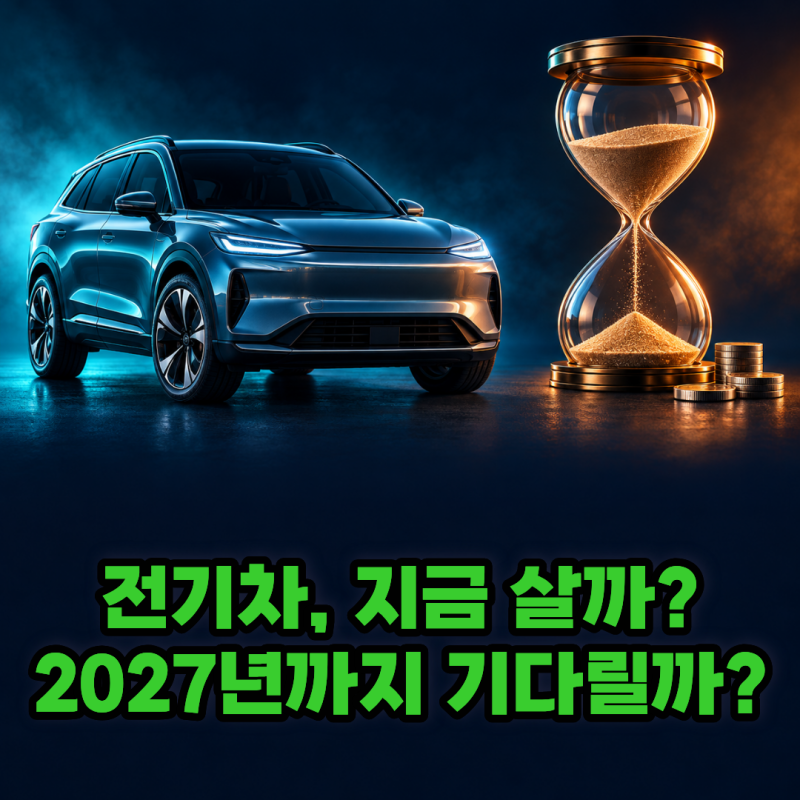 전기차 보조금 소진, 올해 출고할까? 2027년 대기 비용 비교