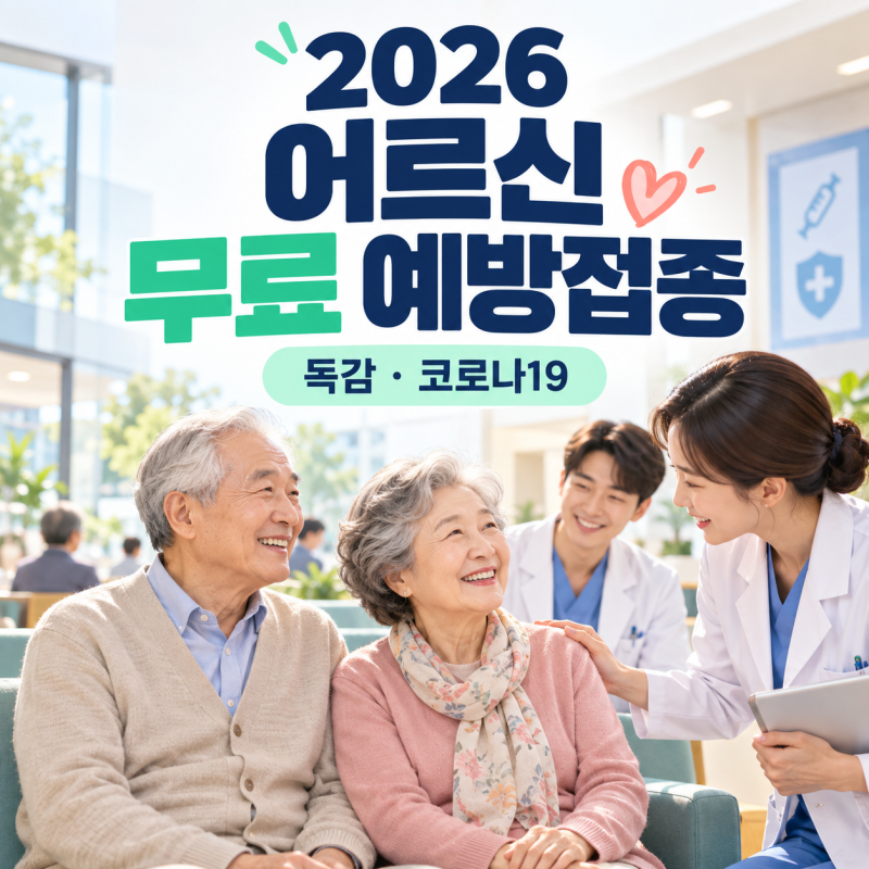 2026년 65세 이상 어르신 독감 무료접종 일정 및 코로나19 동시접종·준비물 정리