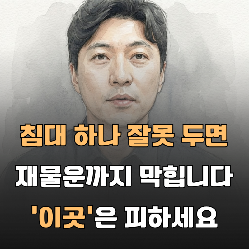 “침대 머리를 ‘이쪽’에 두지 마세요” 박성준이 말한 재물운 막는 침대 위치 3가지