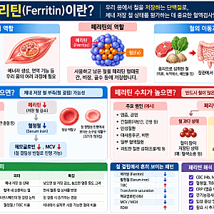페리틴(Ferritin) 수치 높으면? 낮으면?｜철분·빈혈검사에서 중요한 이유