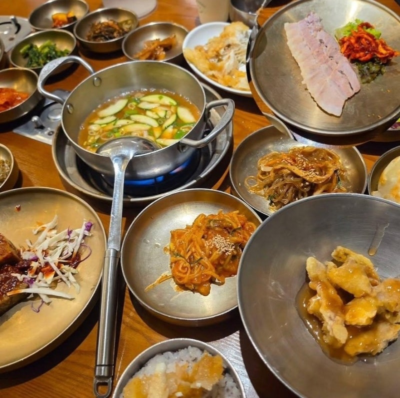 동부산롯데프리미엄아울렛 실내맛집 풍원장 시골밥상집 내돈내먹