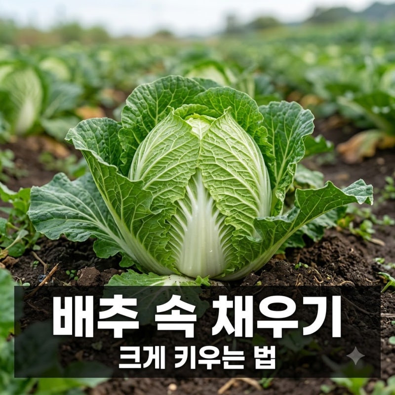김장배추 속이 안 차는 이유와 크게 키우는 재배 방법