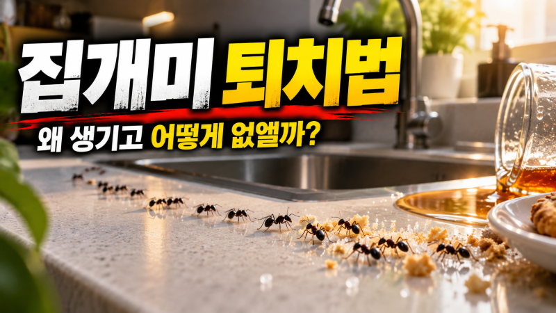 집개미 어디서 왔나? 집안 개미 생기는 이유와 퇴치법