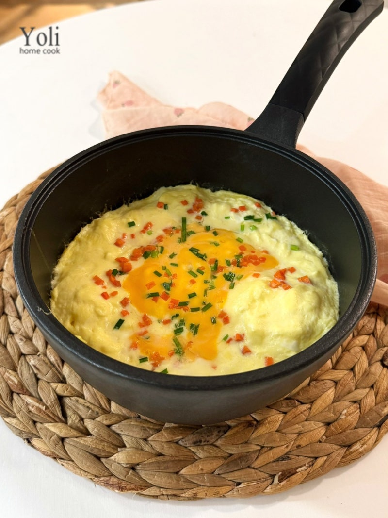 치즈 계란찜 만들기 반찬 거리 계란요리 부드러운 냄비 계란찜 인덕션