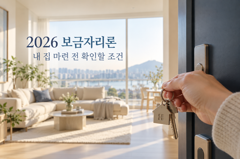 2026 보금자리론 신청조건 확인 (+생애최초 한도·10월 금리·신혼부부 소득기준)