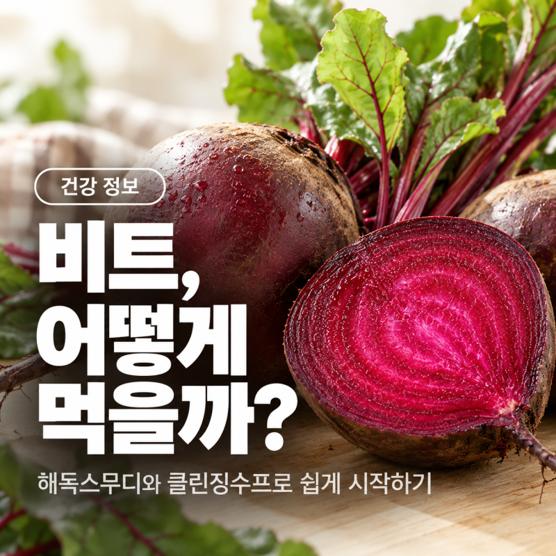 비트 효능과 먹는 법｜ 비트스무디부터 비트 클린징수프까지