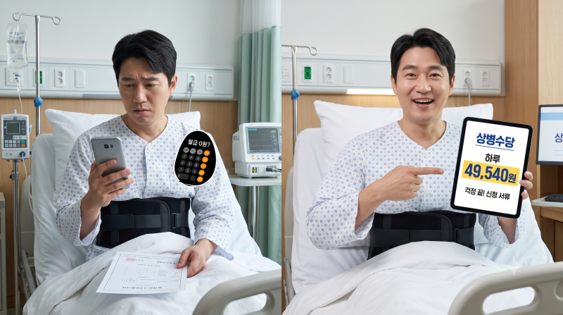 아파서 회사 못 나가면 월급 0원? 하루 49,540원 받는 상병수당, 이 서류 놓치면 한 푼도 못 받....