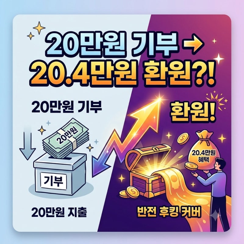 연말정산 11탄 : 고향사랑기부제 20만원 하면 20만원 넘게 돌아온다? (2026 세액공제 44%)