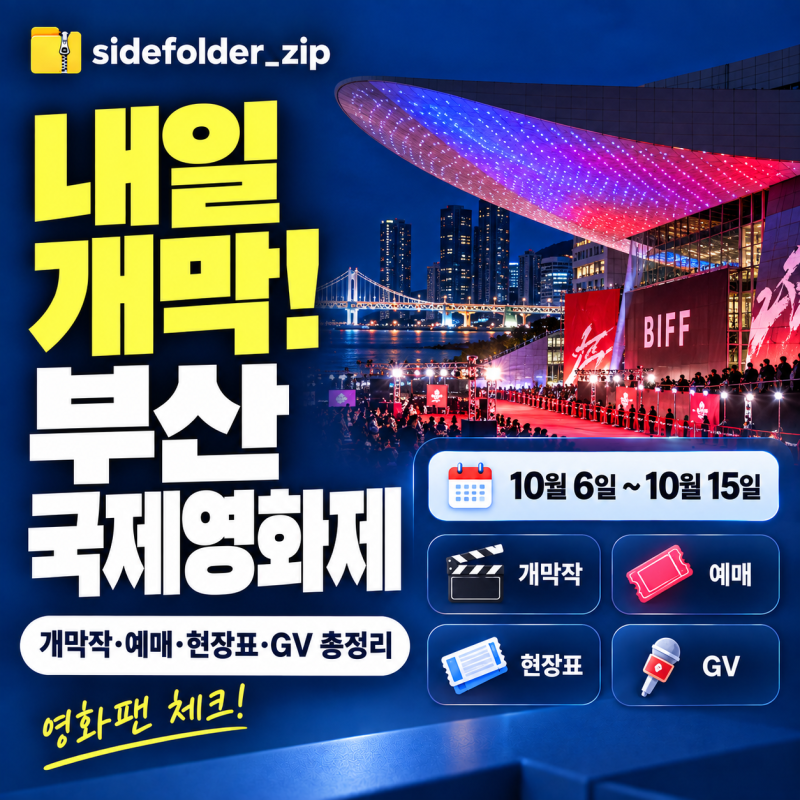 2026 Busan International Film Festival Opens October 6! Opening Film, Ticketing, On-site Tickets, and GV Guide