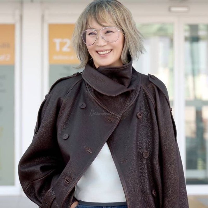 "60대 여사장님 아우라 1위"… 가죽자켓 하나로 카리스마 넘치는 배우 이혜영