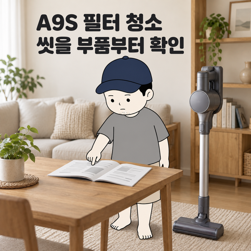 LG 코드제로 A9S 필터 청소, 먼지통까지 물로 씻어도 될까요