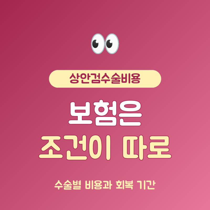 상안검수술비용 총정리, 공개가 90만~200만원대와 보험 조건