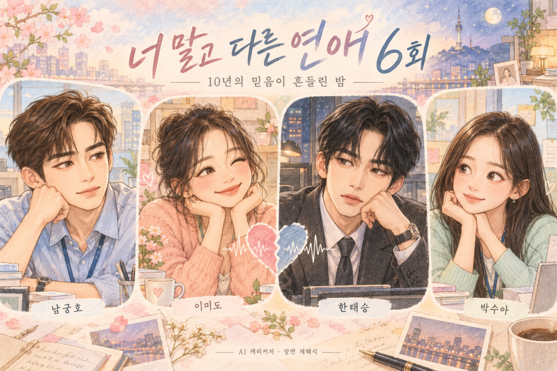미도의 눈물보다 남궁호의 눈빛이 아팠다..너 말고 다른 연애 6회 리뷰 줄거리