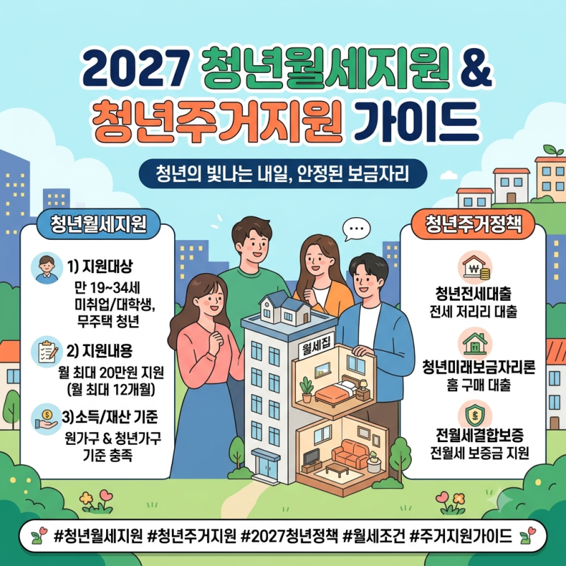 청년 월세지원 2027년 달라진다? 소득기준·지원연령 확대안 확인