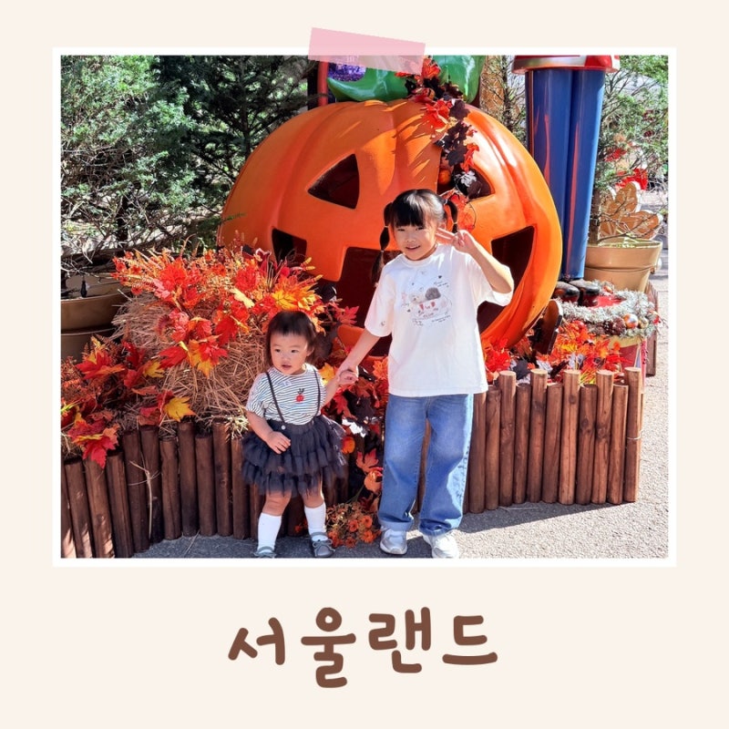가을에 과천 서울랜드 16개월 아기랑 초1 아이와 폐장까지 (식당,주차,유모차대여,유아휴게실....