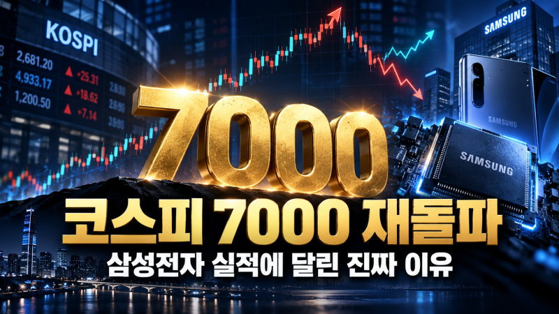 코스피 7000 재돌파, 삼성전자 실적에 달린 진짜 이유