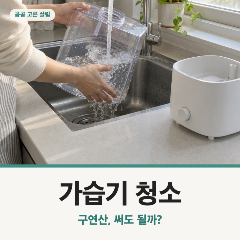가습기 청소, 구연산 써도 될까?