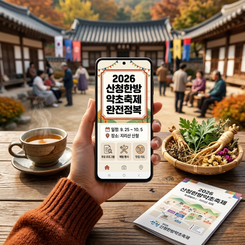 2026 산청한방약초축제 무료 한방 진료 흑돼지 30% 할인 혜택 이용 방법 총정리