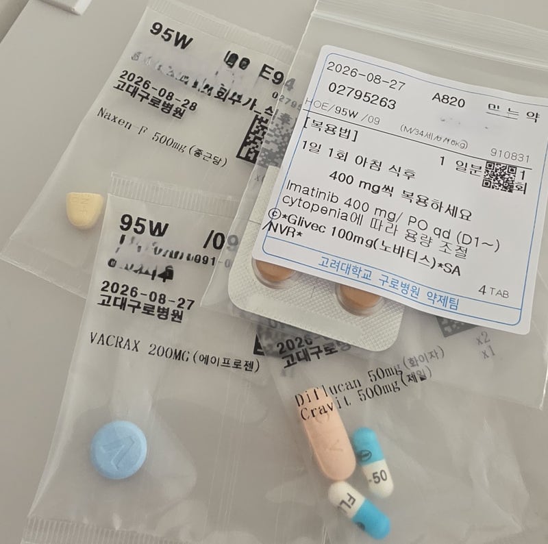 백혈병 원인 투병일기(7) 초기증상 만성 골수성 급성기 완치율 1차 관해 CML-MBP 혈소판 수치 하....