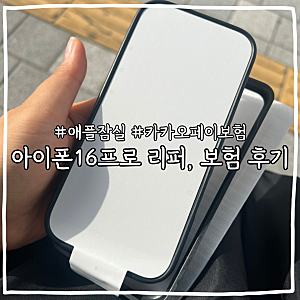 아이폰16프로 리퍼 후기｜잠실 애플 리퍼 비용 + 카카오페이손해보험 보험금 청구