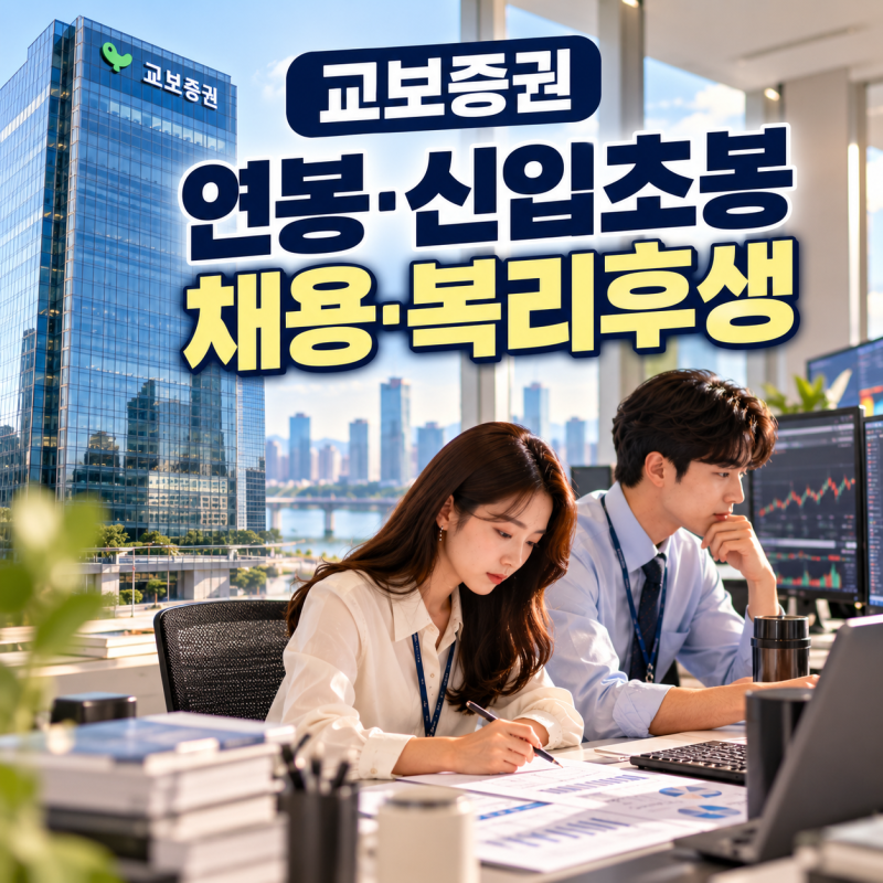 교보증권 연봉 1억5천만원? 신입 초봉보다 봐야 할 성과급·복리후생