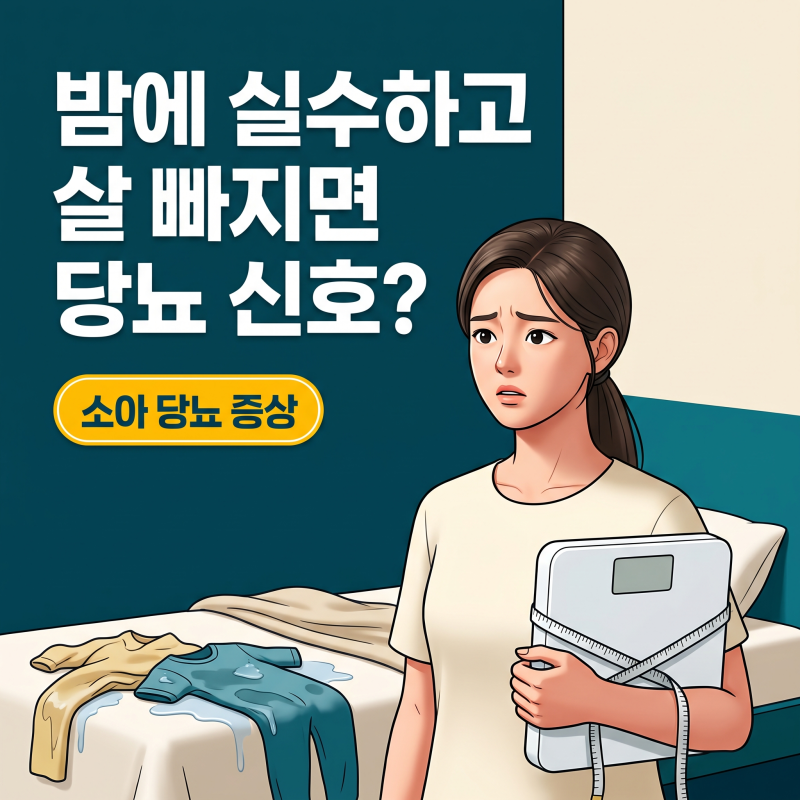 소아당뇨증상, 밤에 실수하고 살이 빠진다면 먼저 볼 신호